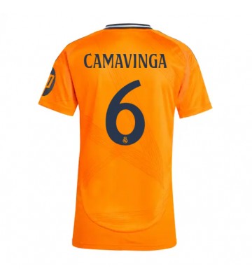 Real Madrid Eduardo Camavinga #6 Replika Udebanetrøje Dame 2024-25 Kortærmet